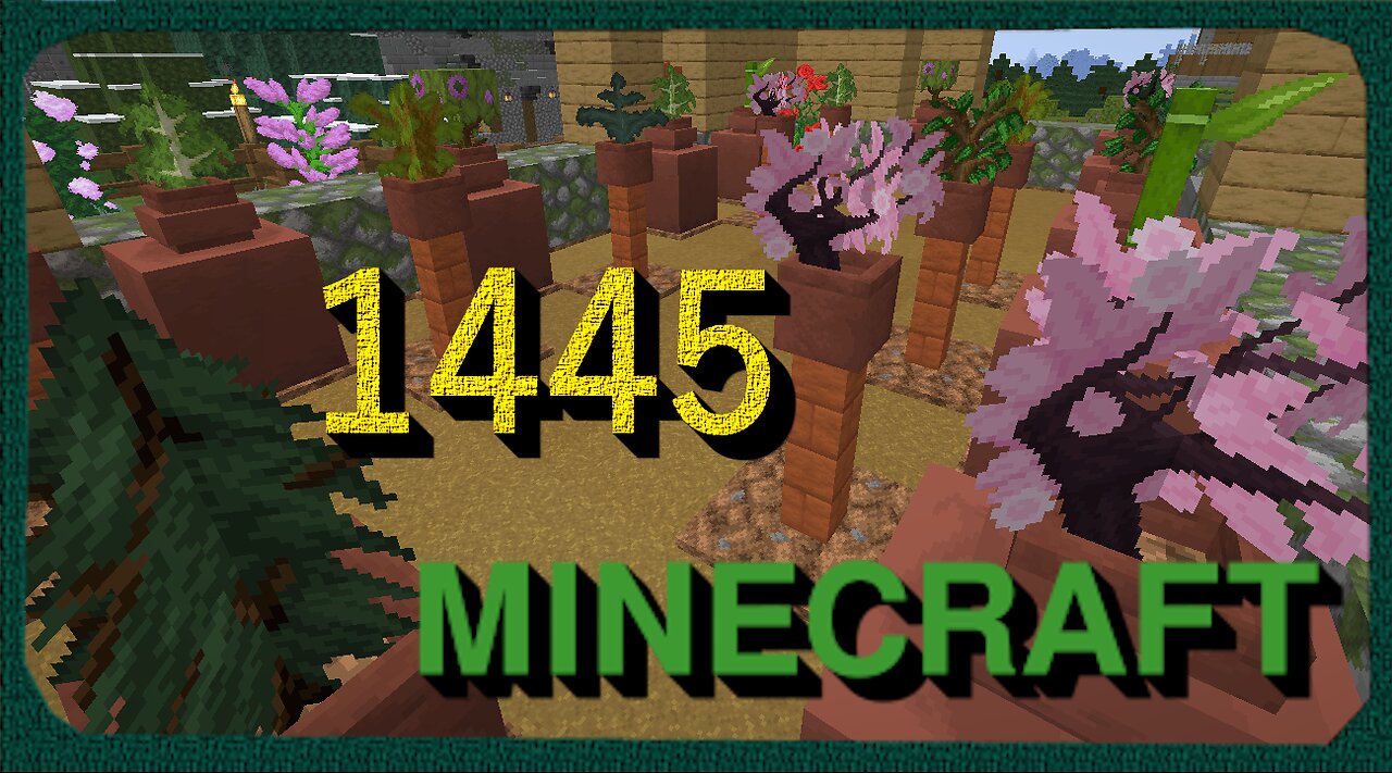 Lets Play Minecraft Episode – 1445 Plant store and landscaping