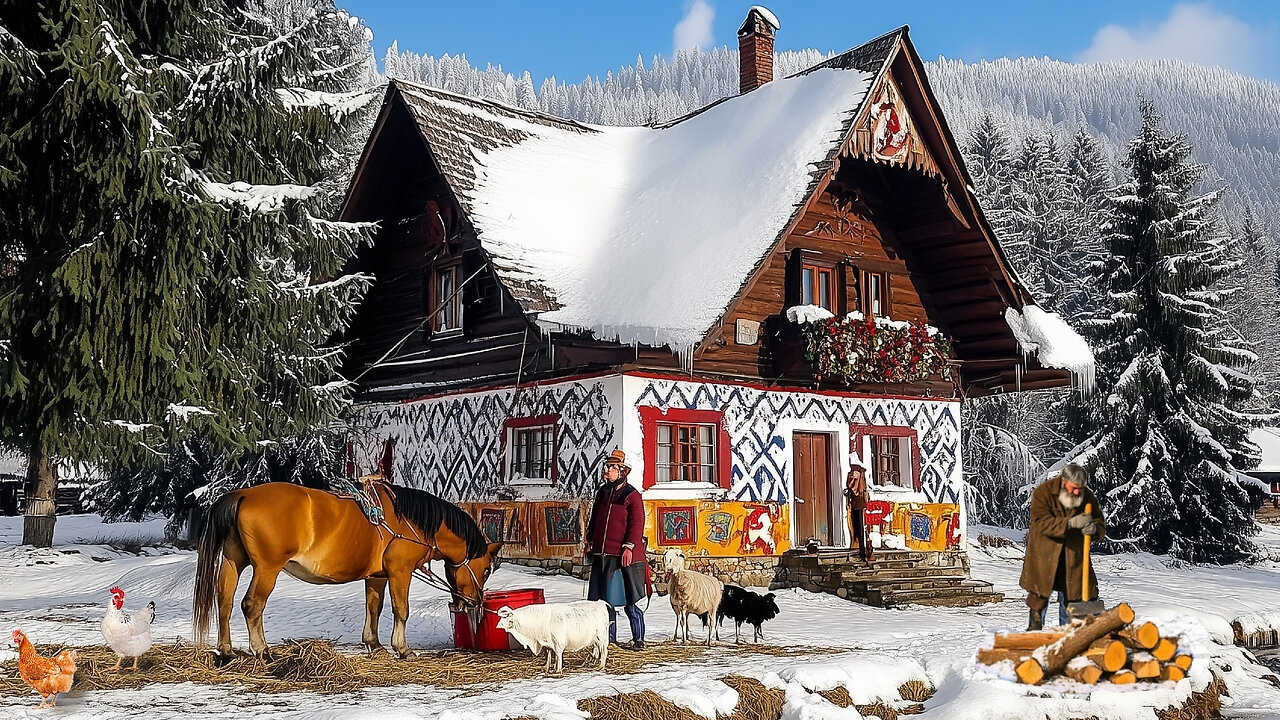 You Won't Believe This Romanian Mountain Village Exists - Life in a Winter Fairytale!