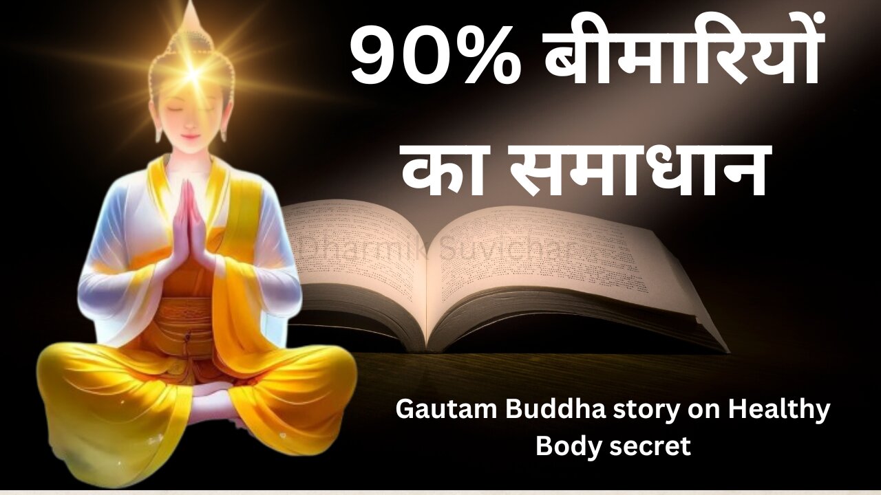 90% बीमारियों का समाधान । सुबह उठते ही एक काम करो।Gautam Buddha story on Healthy Body secret