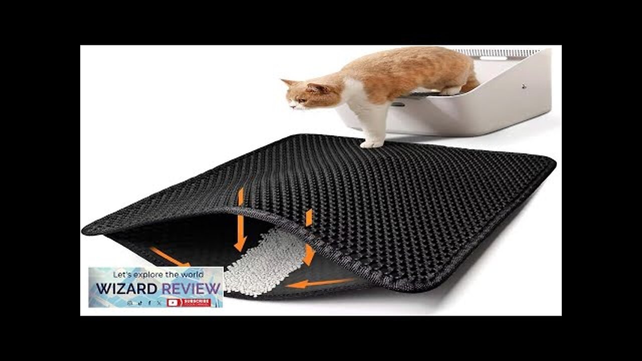 Conlun Cat Litter Mat Cat Litter Trapping Mat Honeycomb Double Layer Design Review