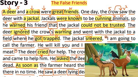 The False Friends || Story Reading || Moral English Stories || Short Stories