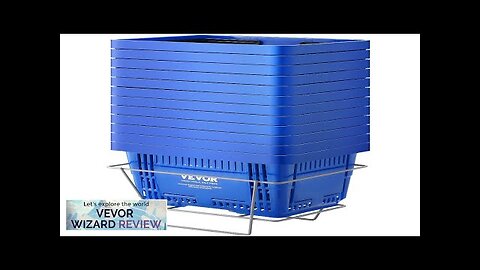 VEVOR Shopping Basket Set of 12 24L Durable Plastic Grocery Basket Review