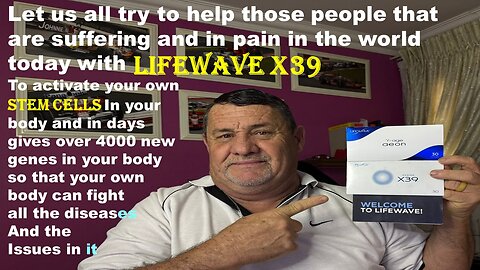 Lifewave x39 video intro (subscribe share)to help people that are suffering & in PAIN