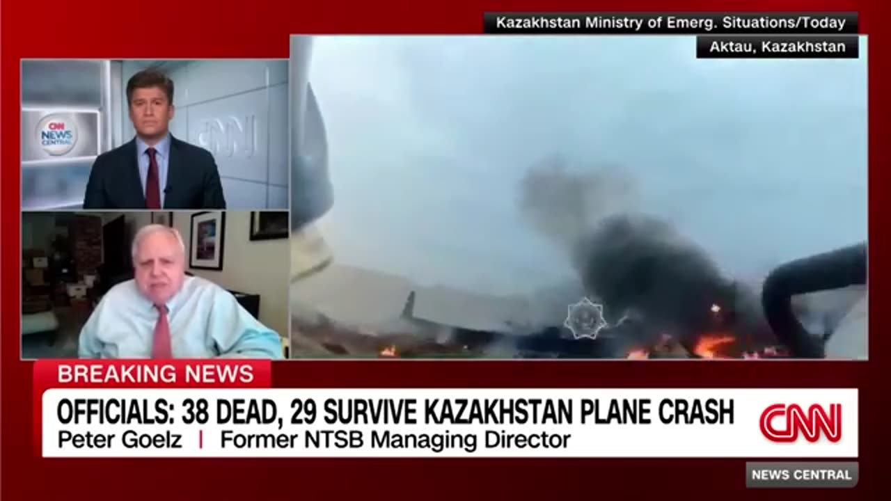 Plane crashes in Kazakhstan with dozens dead and others surviving