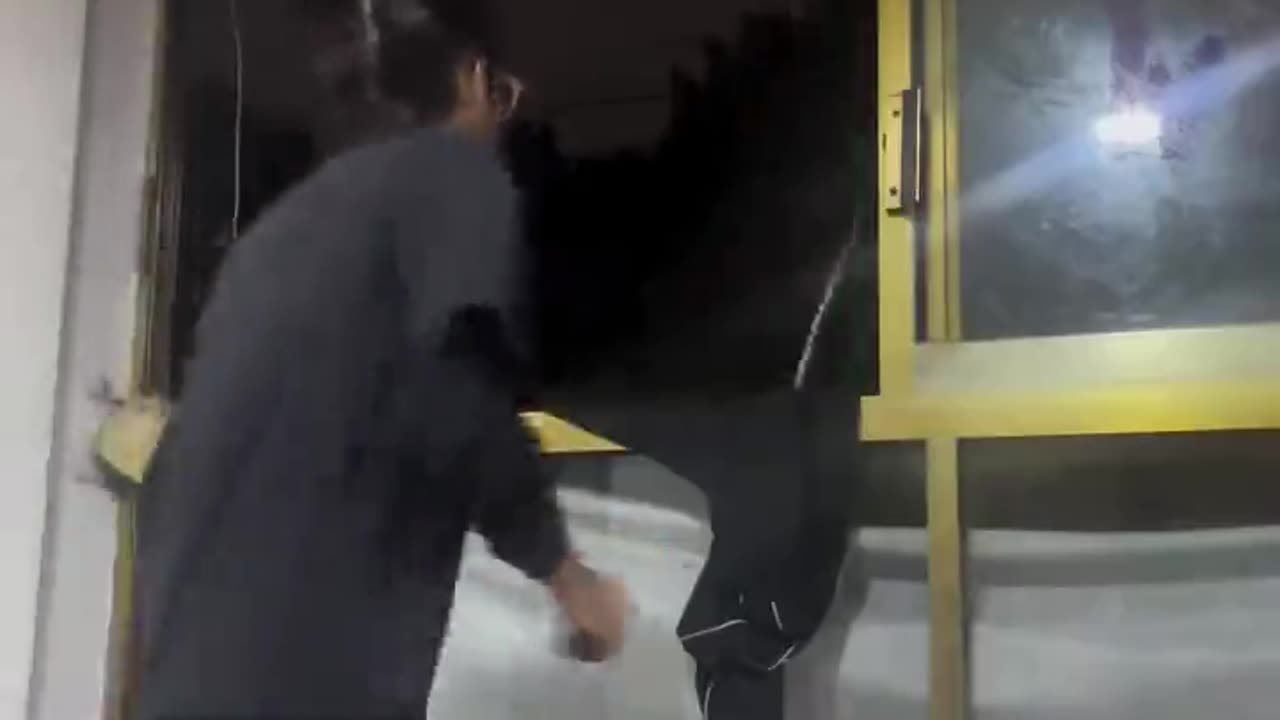 Hula Hoop Falls Out Building Window