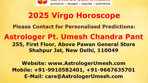 2025 Virgo Horoscope