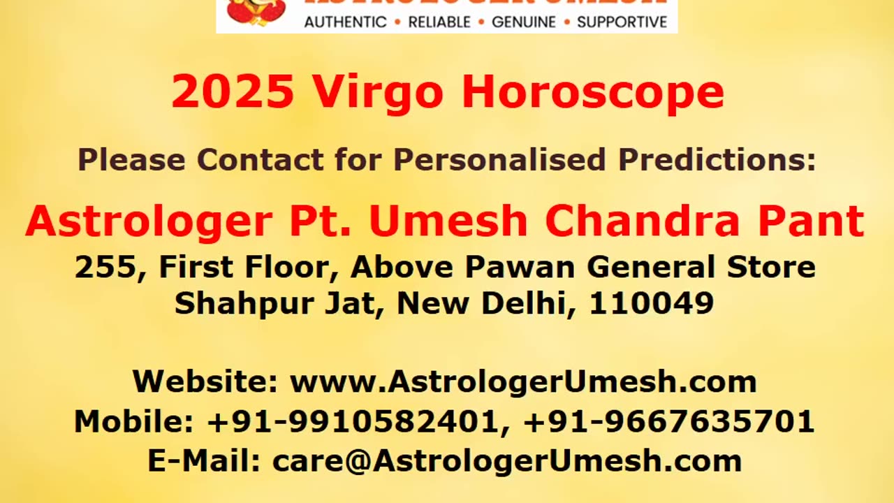 2025 Virgo Horoscope