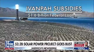 $2.2 billion solar power project goes bust your tax dollars gone!