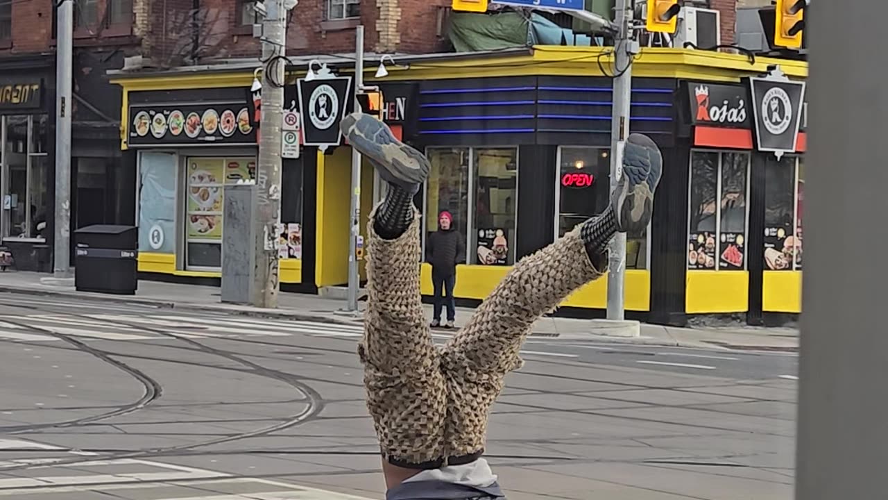 Crosswalk Handstand