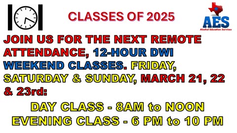 WEEKEND CLASS MARCH 2025