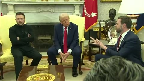 "Tense Moments: President Trump & Ukraine’s Zelenskyy Face Off in High-Stakes Meeting"