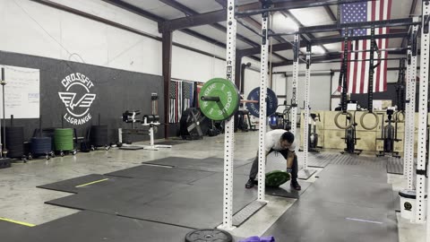 Heavy 2 Rep Split Jerk; 3 Rds: 30 Db Snatch @50lbs, 30 Push Ups