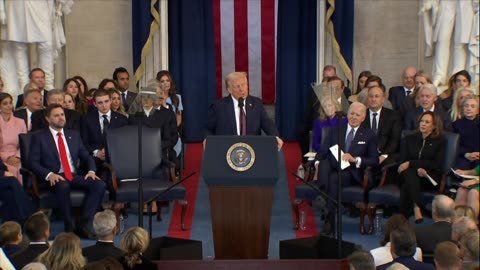 Donald Trump begins his second presidential inauguration address