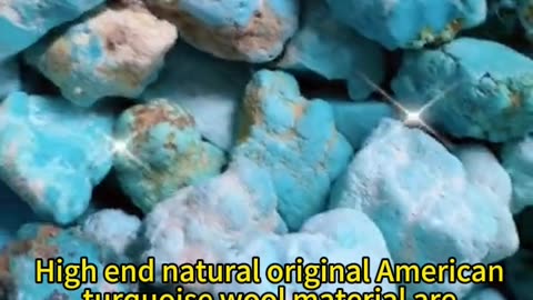 241226-5 High end natural original American turquoise wool material are used for making jewelry