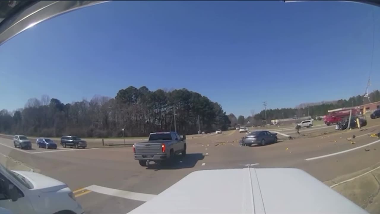Morning commute dashcam