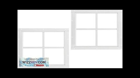 WRISIN 2 Pack Shed Windows 12" W x 12" H Flush Mount Review