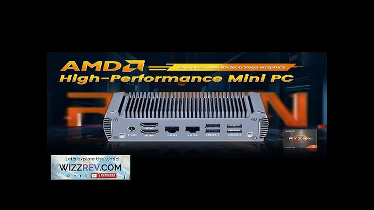 Topton Fanless Gaming PC AMD Ryzen 7 7730U 5800U 32GB RAM 1TB Review