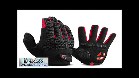 ROCKBROS Screen Touch Cycling Gloves GEL Liquid Silicone Palm Windproof Terry Design Review