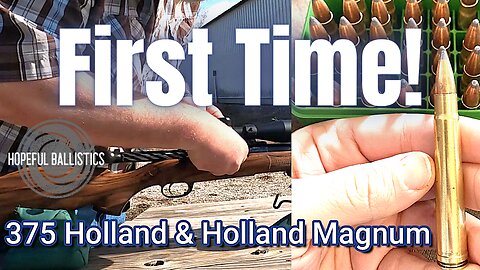 First time shooting 375 H&H in WBY Mark V Deluxe!