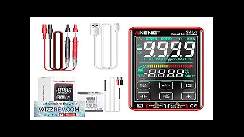 ANENG 621A 9999 Counts Auto Range Full-screen Touch Smart Digital Multimeter Rechargeable Review