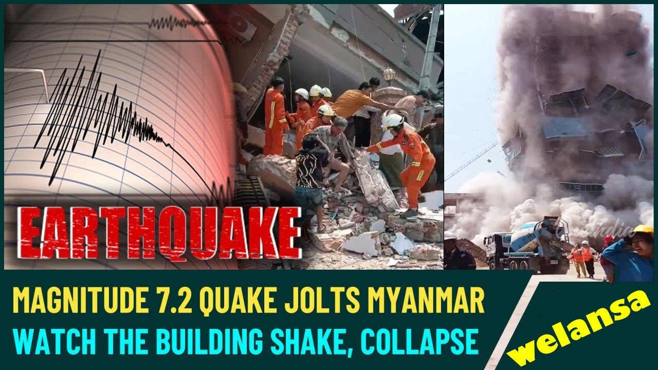 Myanmar Earthquake I 7.7 Quake in Myanmar: Bangkok Feels Strong Tremors, Building Collapses