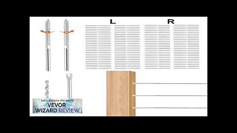 VEVOR 122 Pack Cable Railing Swage Threaded Stud Tension End Fitting Terminal Review