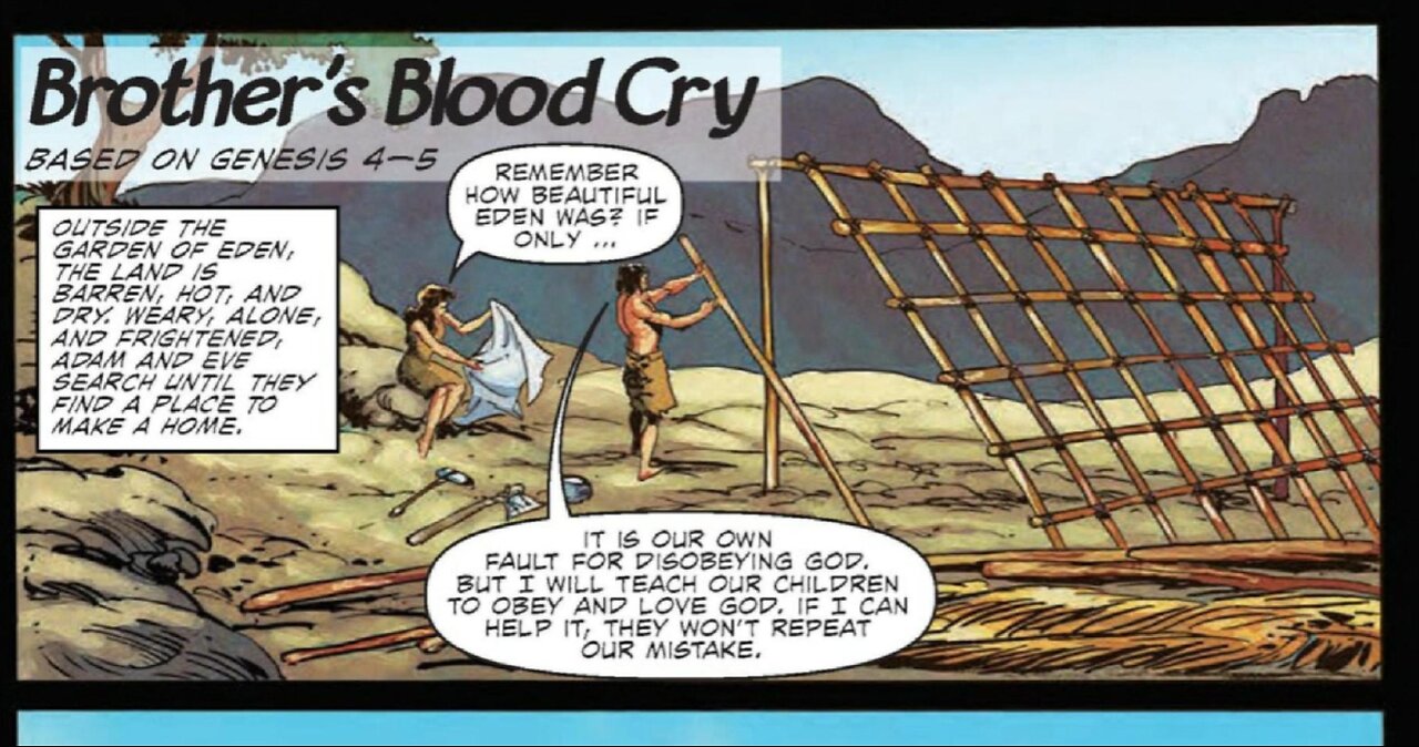 Bible Comics A Brothers blood cry Cain Sins and Abel dies #comics #action