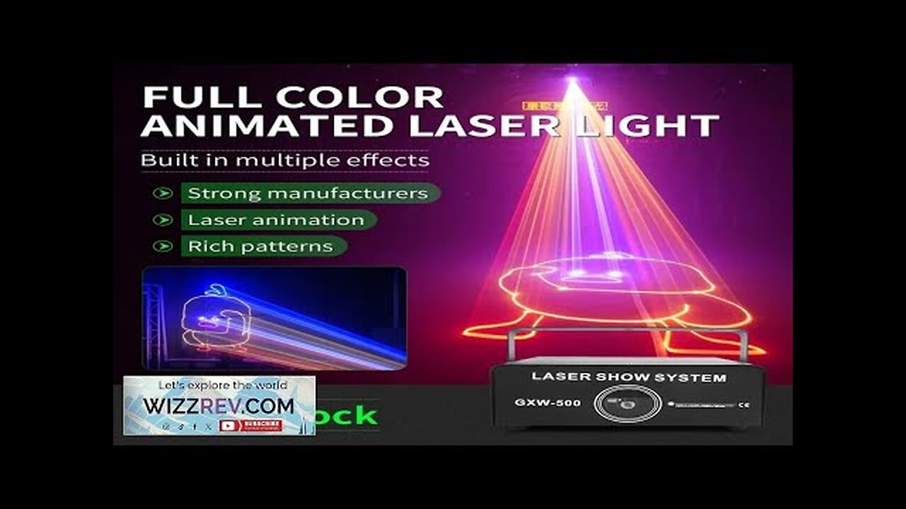 High Quality RGB Laser Light 3D Scan Stage Animation Laser Lights DJ Review