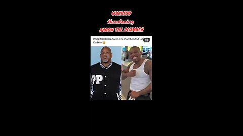 WACK100 THREATENS TO @aarontheplumber 😳 TURN HIS T.V OFF ‎⁨@HASSANCAMPBELL⁩ #surrealmookie #viral