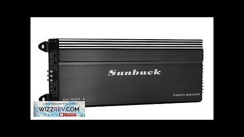 Sunbuck 9900W 4CH 12V Car Amplifier Amp Powerful Stereo Audio Bass Subwoofer Review