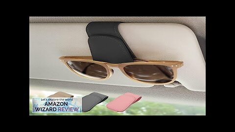 Magnetic Leather Sunglass Holder Eyeglass Hanger Clip for Car Sun Visor Suitable Review