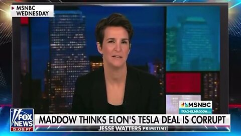 Rachel Maddow LYING About Trump/Government Tesla Contract
