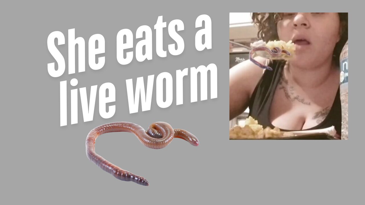 Eating a Live Worm Challenge – Watch My Reaction!