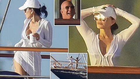 Lauren Sanchez Enjoys Sun on Bezos’ $500M Yacht