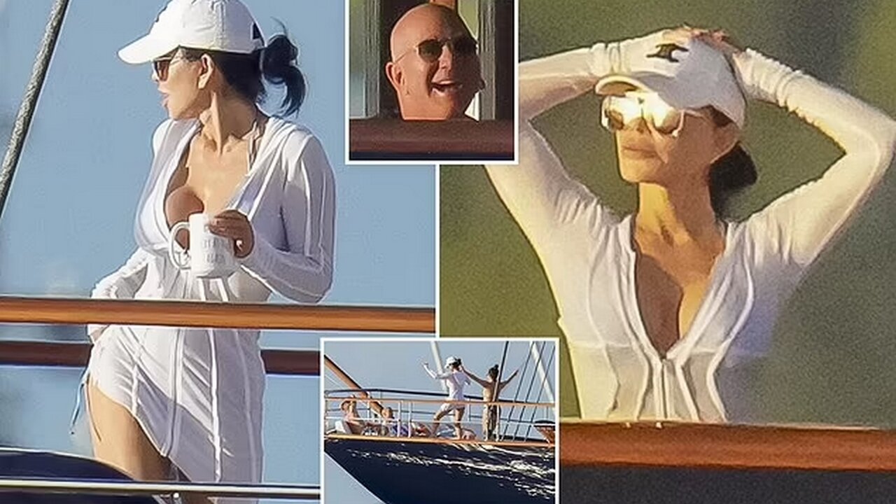 Lauren Sanchez Enjoys Sun on Bezos’ $500M Yacht