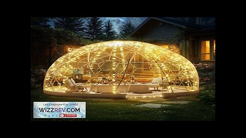 VEVOR 12FT Dome Bubble Tent Outdoor House Camping Shelter w/ Transparent Window Review