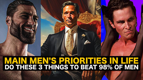 3 Main Priorities for a Man to Get Ahead of 98% of People