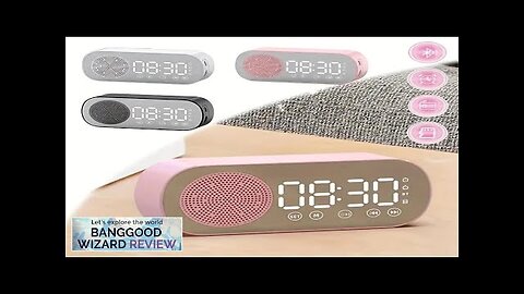 Multifunctional LED Mirror Digital Alarm Clock with Wireless bluetooth Speaker Review