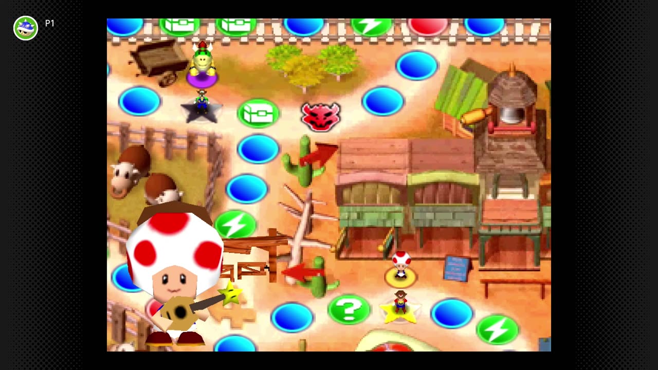 #MarioParty2 Western Land Hard AI 35 Turn Game Part Four