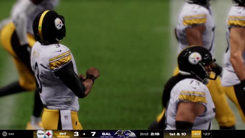 AFC Wild Card Weekend Steelers @ Ravens - Madden NFL 25 - Full Playoff Game