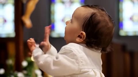 Cute Baby's Prayer