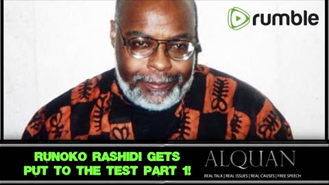 Dr. Runoko Rashidi gets put to the test - Part 1.