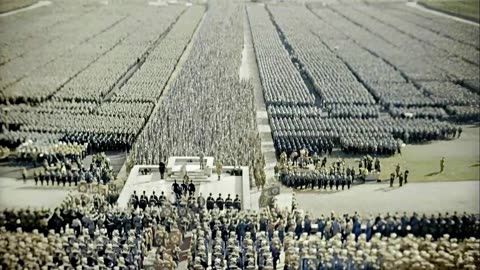 Triumph of the Will Nazi Rally Intro Scene 1935 [Cropped] | Colorized & Upscaled