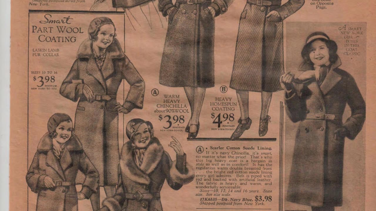 Memory Lane 1932 Sears Catalog. Small selection