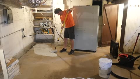 Waterproof seal your basement floor for $35