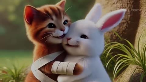 Heartbreaking Moment: Rabbit Cries After Failing to Save Kitten | Animal Rescue