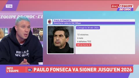 Pierre Bouby's opinion on the appointment of Paulo Fonseca at the head of OL. 👀