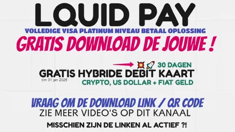 LIQUID PAY - BESTEL JE GRATIS VISA HYBRIDE CRYPTO & EURO DEBIT KAART NU - TOP TEAM ROB BUSER