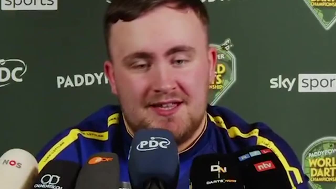 Luke Littler speaks after winning World Darts Championship