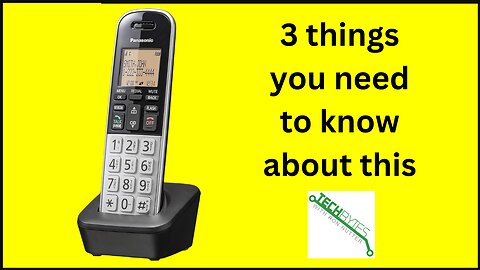 3 things to know about the Panasonic Compact Cordless Phone with DECT 6.0